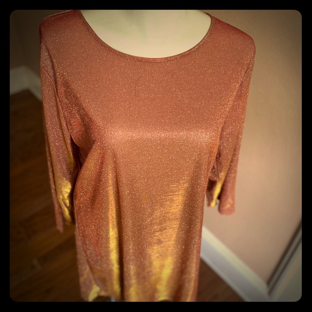 Metallic Red Dress